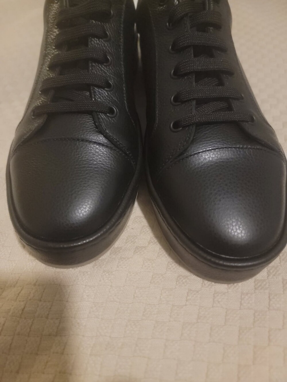Giuseppe Zanotti Black Leather Low-Top Sneakers